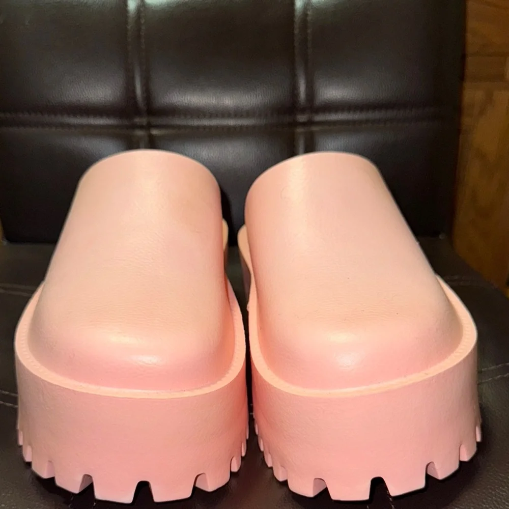 Pink Platform Clogs - Picture 2 of 6